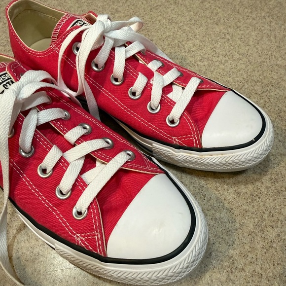 Converse All-Star Women's Sneakers in Pink and White - Picture 3 of 7